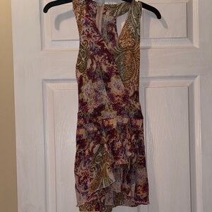 Paisley Print Sleeveless Dress